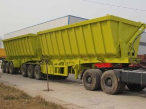 side tipper semi trailer