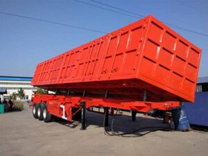 side tipper semi trailer