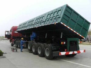 side tipper semi trailer